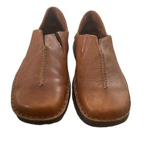 Josef Seibel European Comfort Shoes Leather Loafers, Brown, size 37 (6.5)